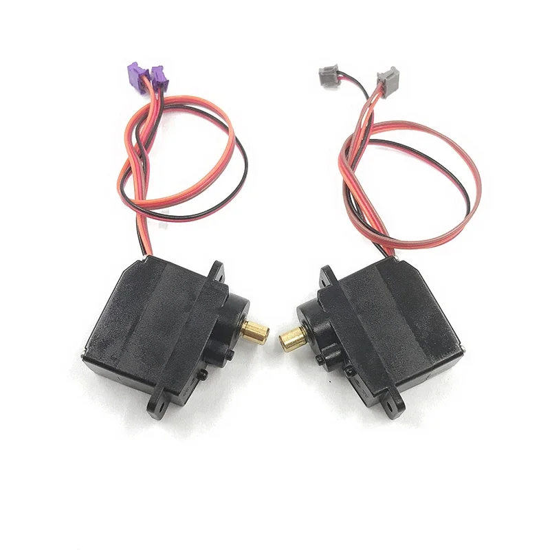 2pcs/lot 360 degree steering gear DC3V-6V 23-52rpm 12g five-wire metal gear Motor For climbing car