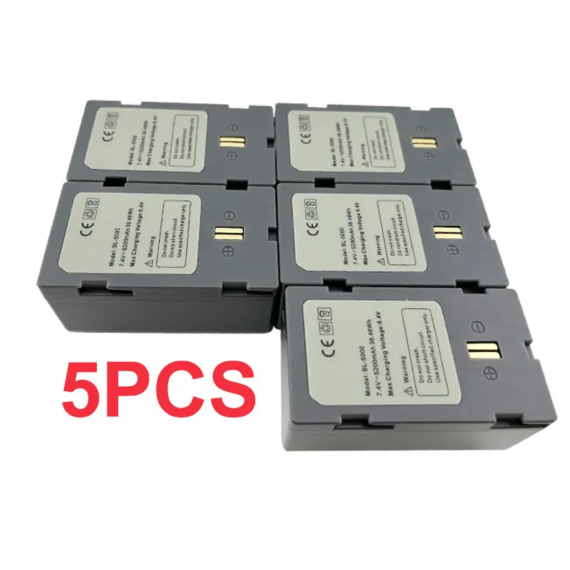 

5PCS Battery BL-5000 For Hi-target V30 V60 V90 H32 A8 F66 GPS RTK GNSS Surveying Instrument Battery 7.4V 5200mah