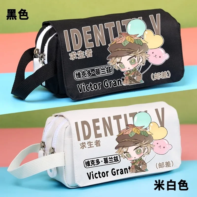 Juego de Anime Identity para niños, juego de Anime, cartas, graves, Keeper, feasster, buscador, Batter, Etc. Estuche de almacenamiento de lona Simple Unisex, estuche de lápices, regalo