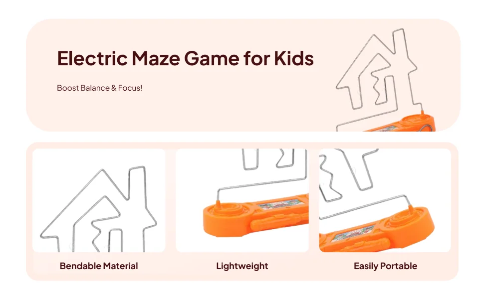 Electric Maze Toys Educational, Development, Interactive Game, Brain Teaser, Touch Maze Game for Children