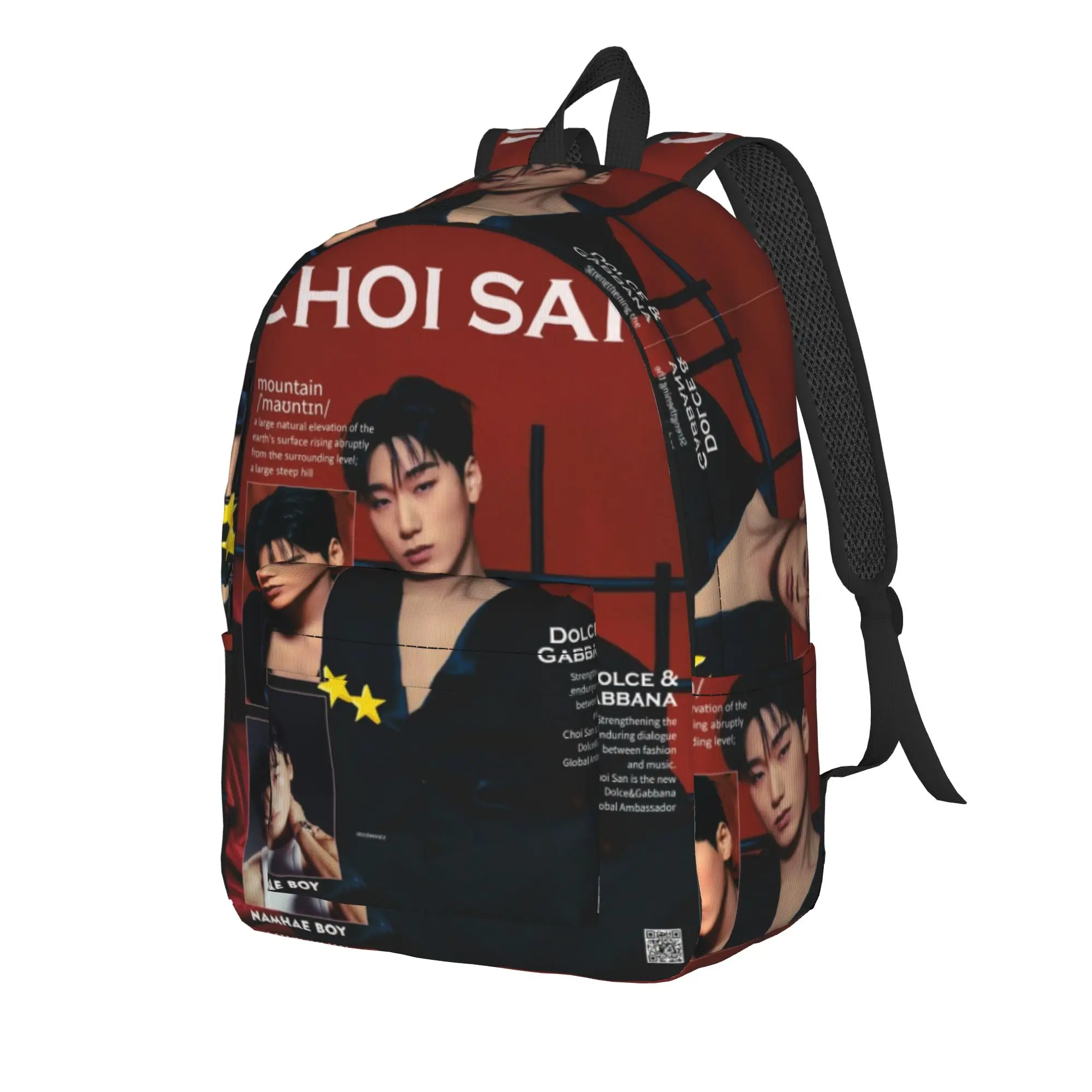 choi san bad ateezs Cool Backpack Lightweight High School Business  Daypack for Men Women Laptop Computer Shoulder Bag