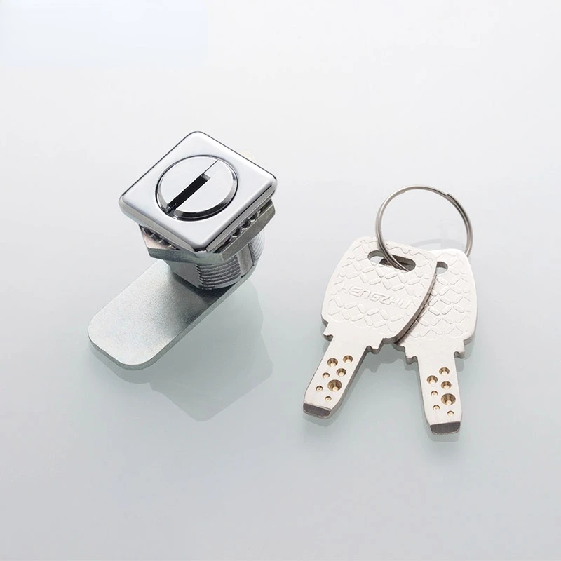 Furniture Cabinet Cam Lock Bedroom Square Cabinet Cam Lock with 2 Keys for Mailbox School Locker Office Drawer Hardware