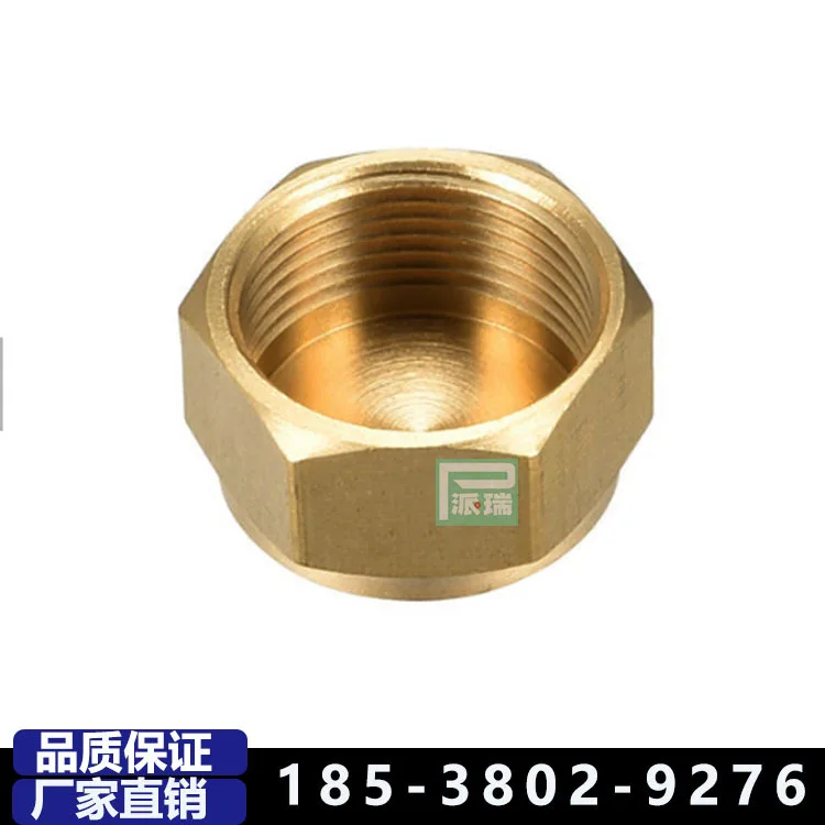 

10Pcs copper sealing cap pipe cap inner wire plug internal thread pipe cap sealing plumbing outer hexagonal copper