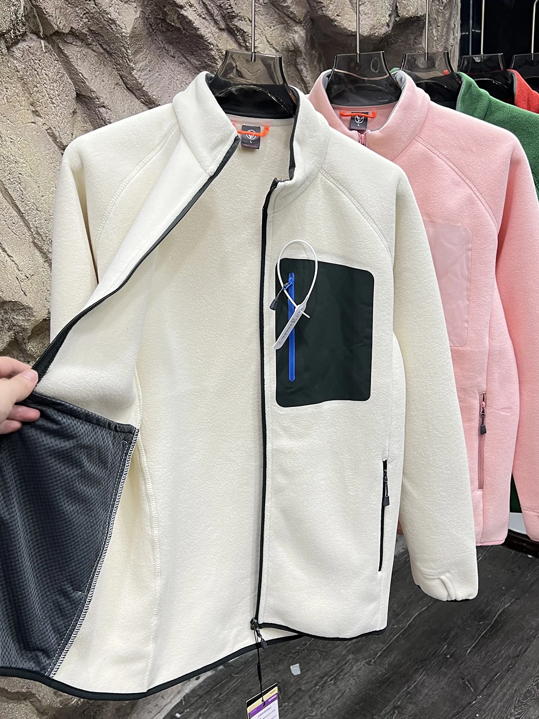 الراقية Fce مبطنة الوقوف طوق Jaet للرجال الرياضة في الهواء الطلق يندبروف الدافئة تنوعا الخريف الشتاء معطف زوجين عادية