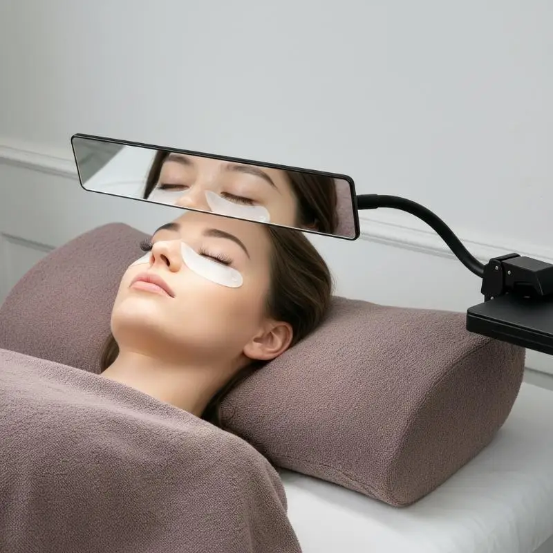 HD Anti-fog Eyelash Extension Inspection Mirror Long Strip Lash Grafting Auxiliary Mirror Professional Beauty Salon Tool