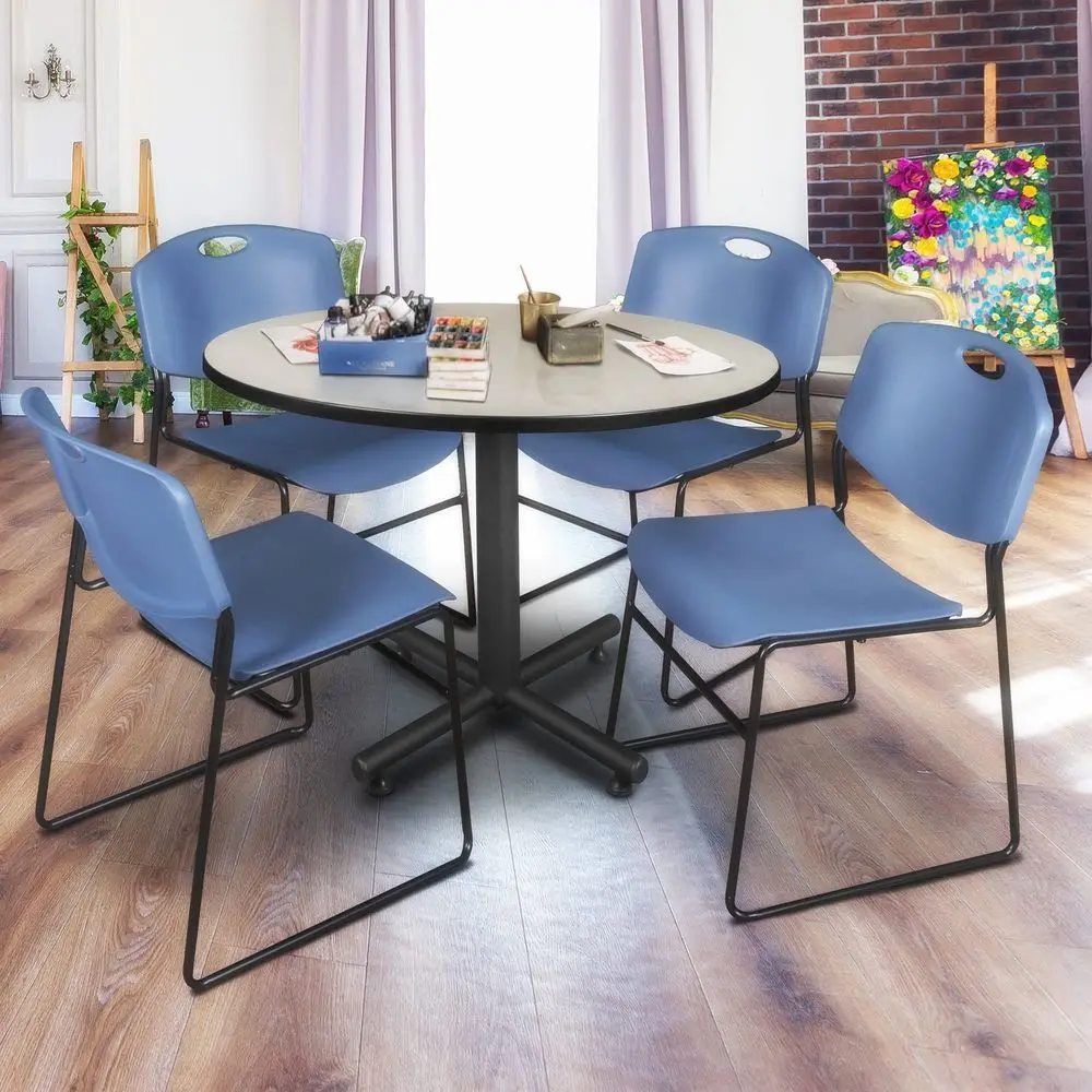 

Kobe 48 in. Round XBase Breakroom Table Maple -HOT