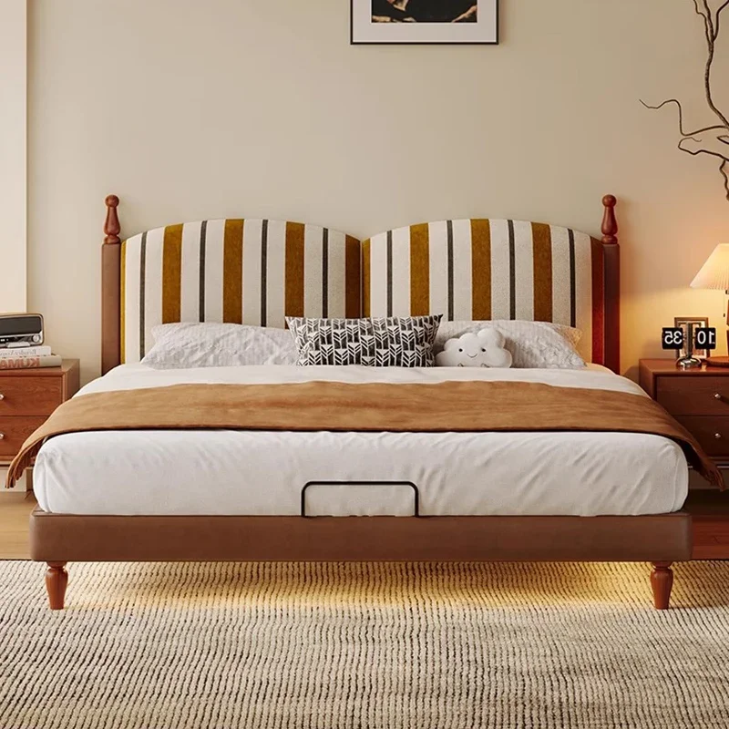 Bed Lounge Modern Style Student Upholstered Double Bed Nordic Camas  Furniture