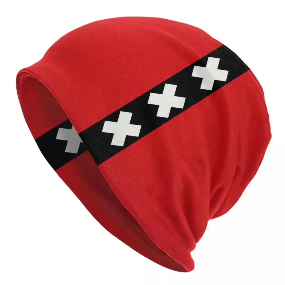 Amsterdam Flag Bonnet Hats Hip Hop Knitted Hat For Men Women Warm Winter Netherlands Dutch Proud Skullies Beanies Caps