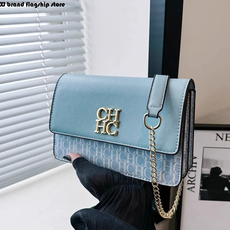 XJ CH Classic Fashion Women's Shoulder Bag High Quality Texture Popular Crossbody Bag Light Luxury Fashion Square Bolsos DeMujer