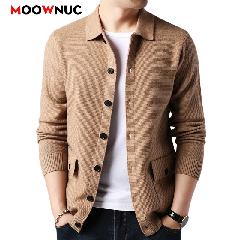 Sweater For Men Men\'s Clothing Cardigan Streetwear Men\'s Sweat-shirt Knit Spring Autumn Fashion Casual Hombre Warm Solid Male