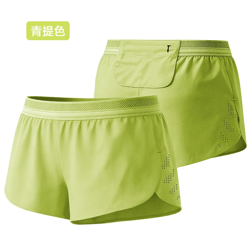 Summer sports shorts men's and women's same running quick-drying racing three-point training lined fanny pack pants YYS2003