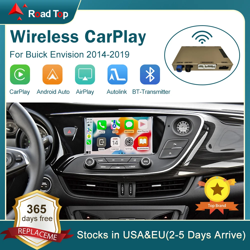 Wireless CarPlay for Buick ENVISION HMI 2.0 2014-2019 Regal LaCrosse Verano Android Auto Mirror Link AirPlay support Camera