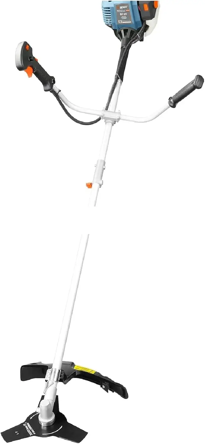 

Газовый кусторез 4QL 31 куб.см, триммер для струн и инструмент для обрезки газона с прямым валом, передняя D-образная ручка, ударная подача, 17,7 дюйма