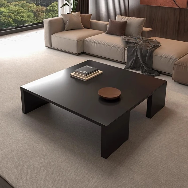 Mesa de centro moderna minimalista, diseño italiano cuadrado, mesa de centro clásica, mesa de centro estética de lujo, muebles para sala de estar