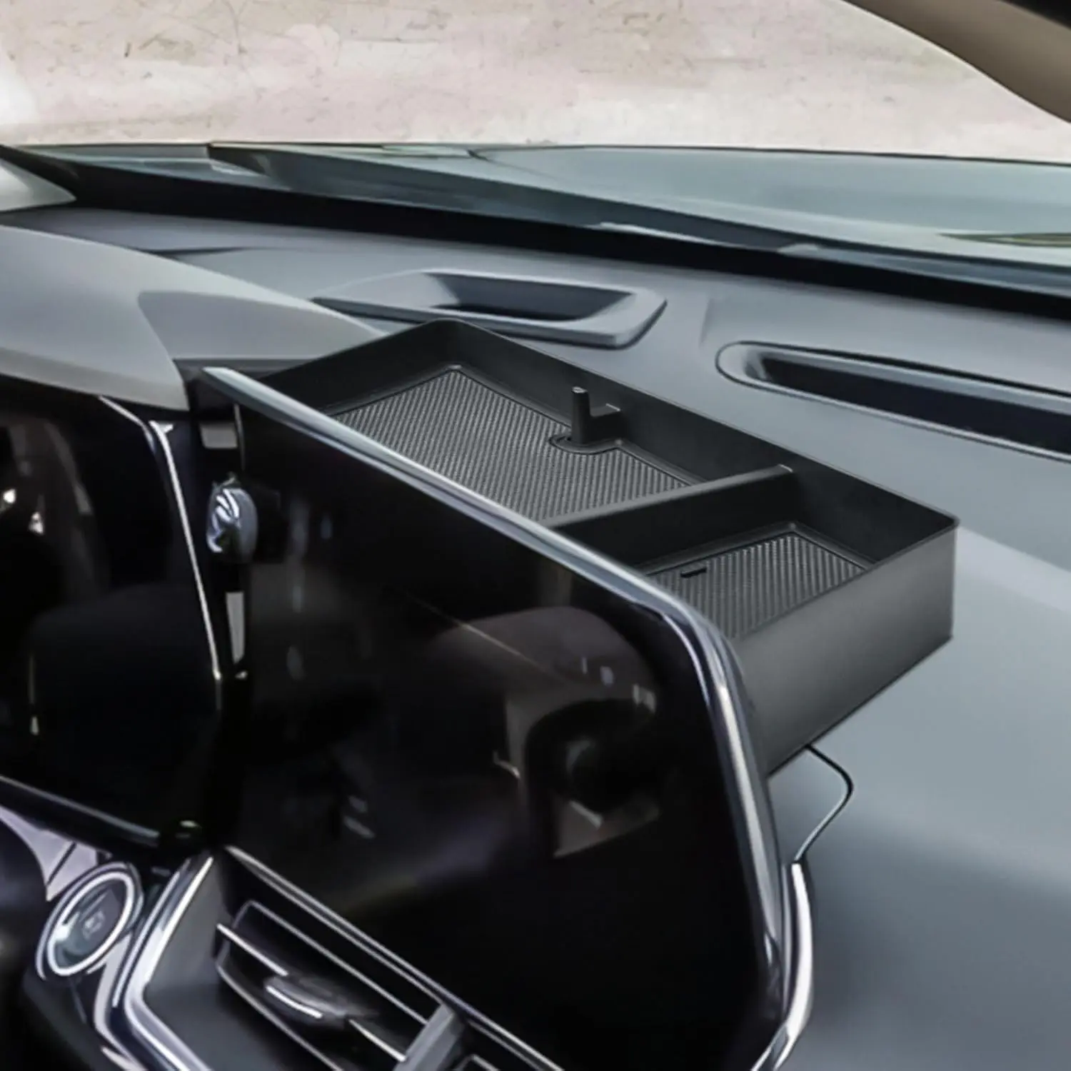 

Kptidy Dash Storage Tray For Chevy Trax 2024 2025 Interior Accessories Center Console Dashboard Organizer Behind Screen Mounted