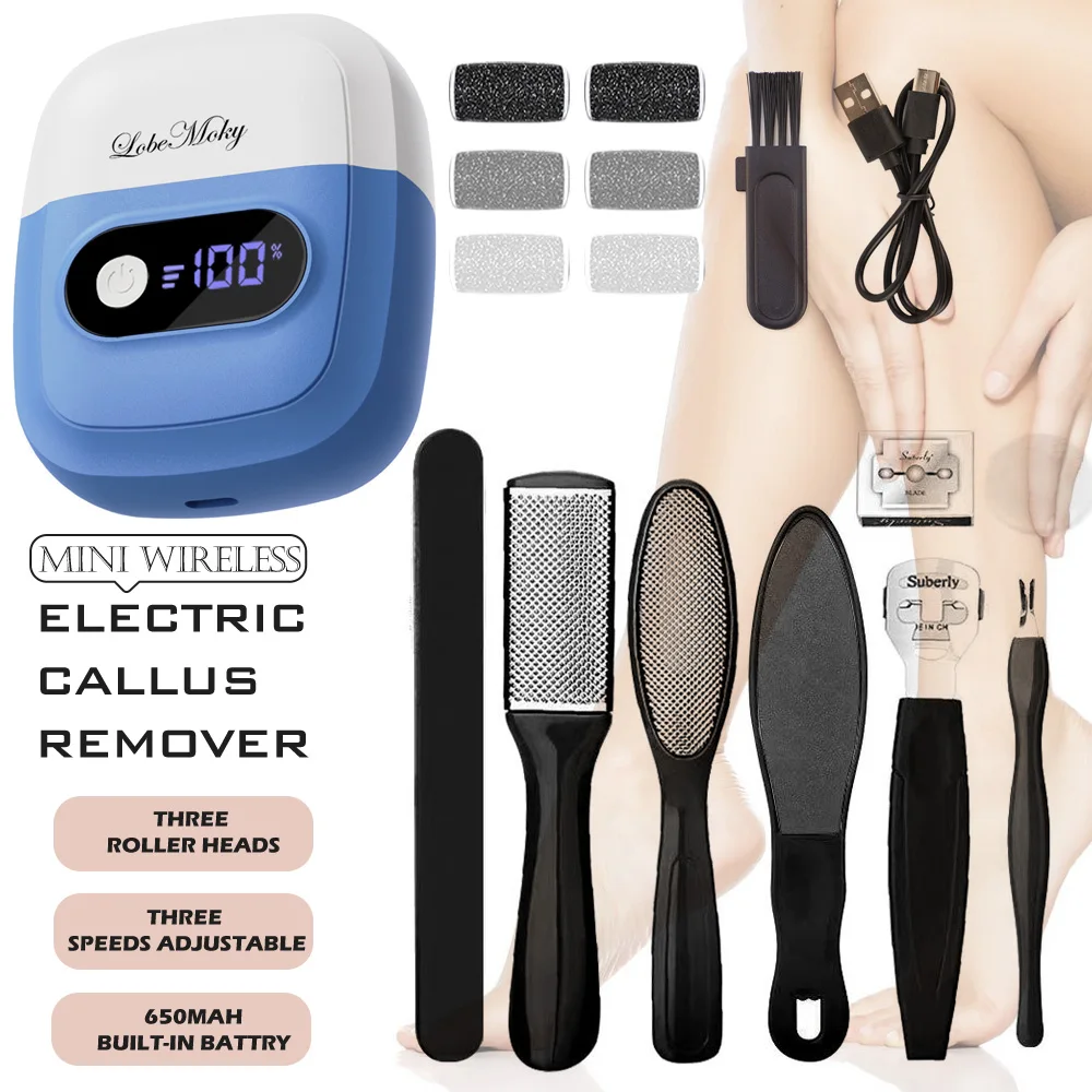 

electric callus remover for feet machine wireless Waterproof Foot Care Tool Remove Dead Skin Foot File Pedicure Device For Heels