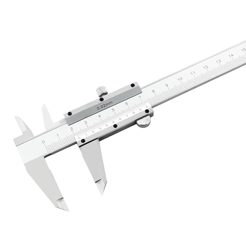 Messschieber aus Kohlenstoffstahl, 0–150 mm, 0–200 mm, 0–300 mm, Feststellschraube, Messschieber aus Edelstahl von BeBosLook