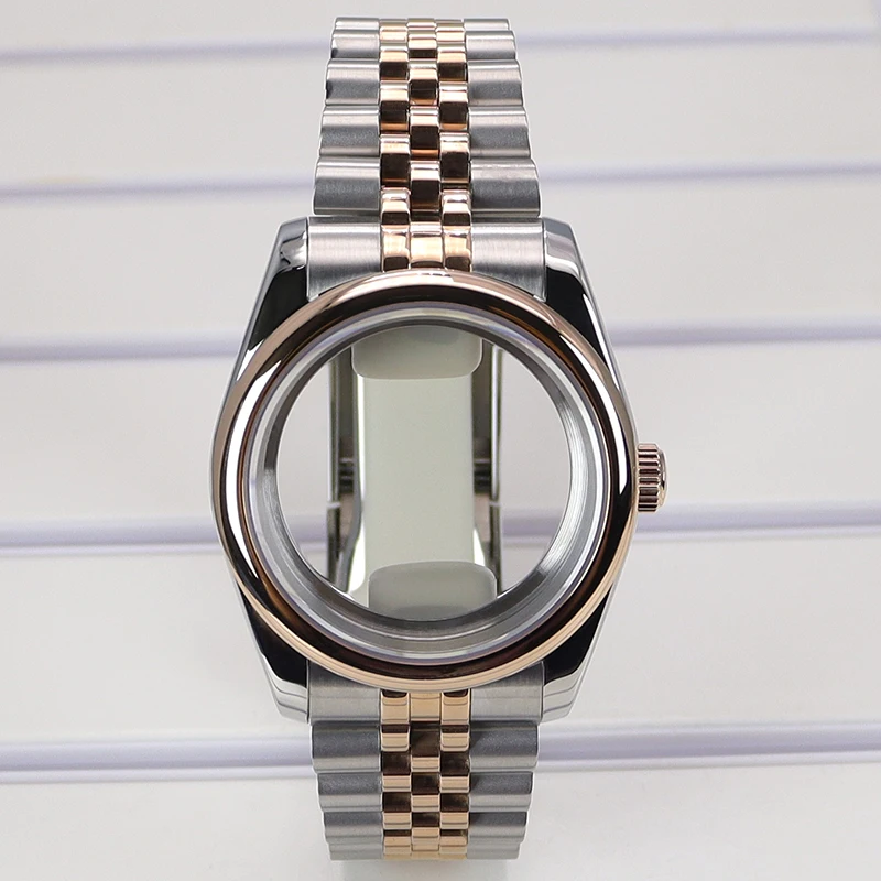 防水 36mm39mm 時計ケースサファイアガラス Nh34 Nh35 Nh36 38 御代田 8215 ムーブメントステンレス鋼ジュビリーブレスレットオイスター