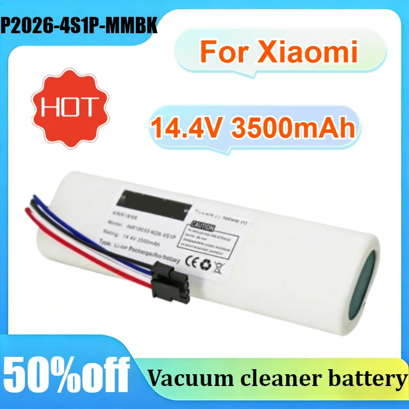 

Аккумулятор для робота-пылесоса Xiaomi Trouver Robot LDS RLS3 P2026-4S1P-MMBK, 14.4В 3500мАч