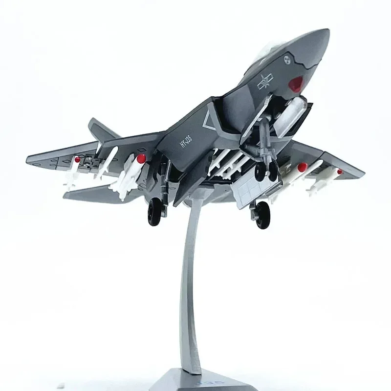 2024 New Die Cast 1:100 Scale China Air Force J35 Fighter Aircraft Model Alloy Military Plane Model Collection Toy Gift Display