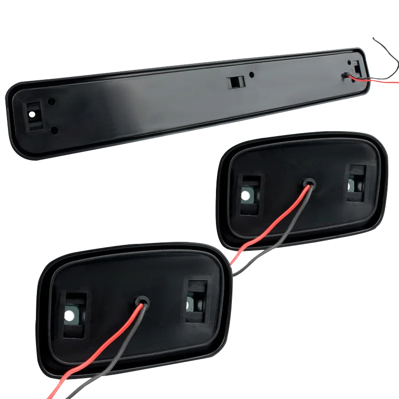 أضواء سيارة LED ل تشيفي سيلفرادو G/M/C سييرا 07-13 ، تشغيل العنبر الجانب التخليص قبة ، السيارات تحذير القيادة مصباح ، الدخان ، 3 قطعة #5