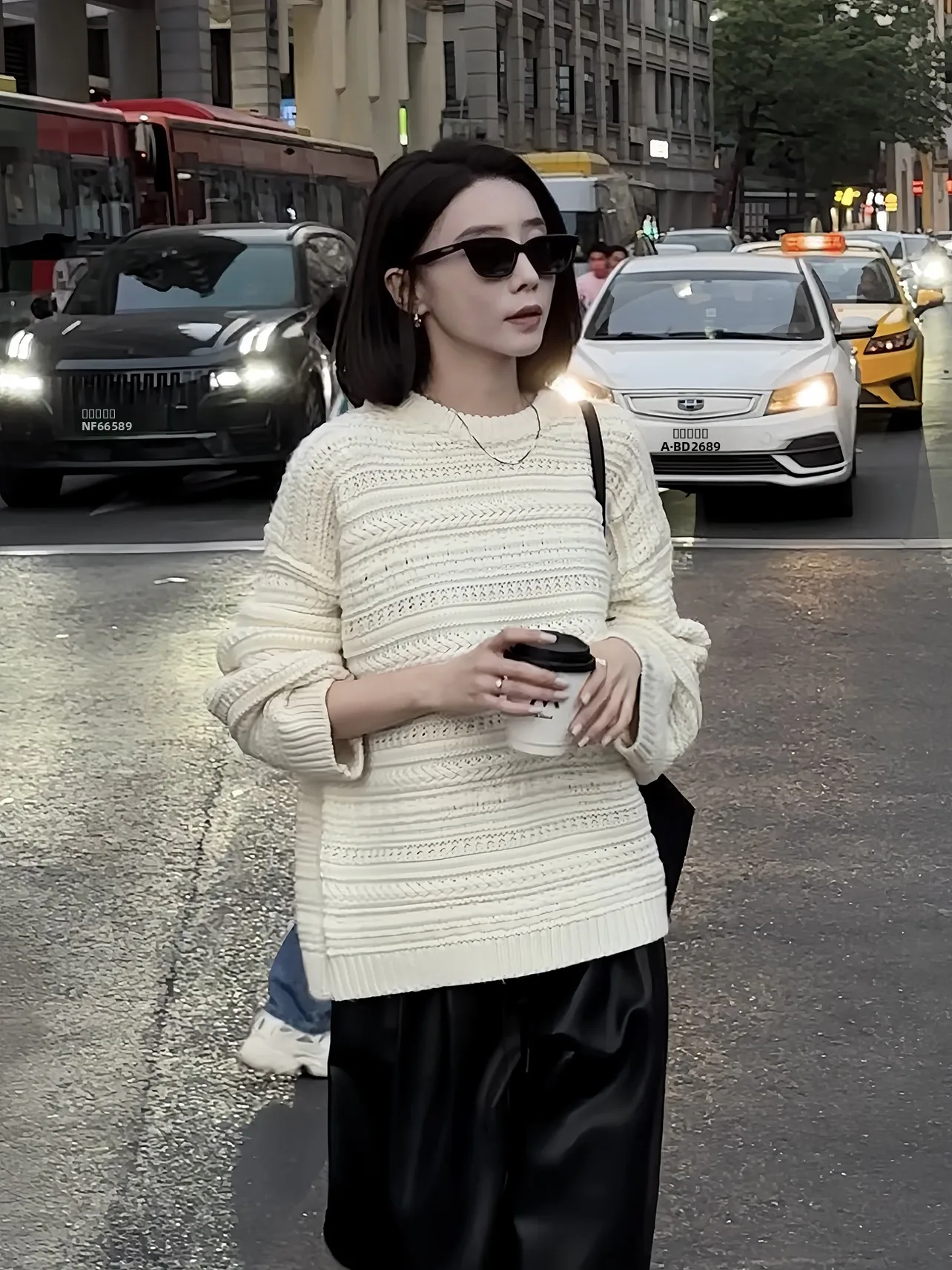 

Женский вязаный свитер Zhou Lazy Heavy Texture свободного кроя, утепленный, с длинными рукавами, круглым вырезом, повседневный, осенне-зимний