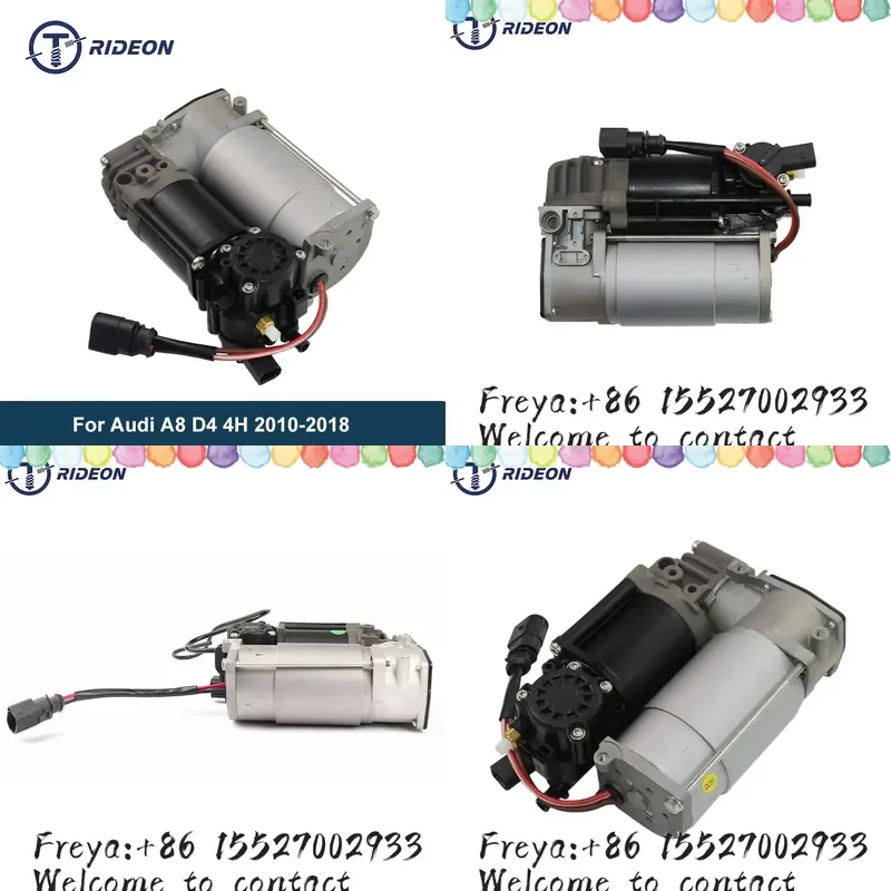 Compresor de Suspensión Neumática para A8 D4 4H 2010-2018, Bomba 4H0616005C 4H0616005D, Sistema de Suspensión, Accesorios para Automóviles