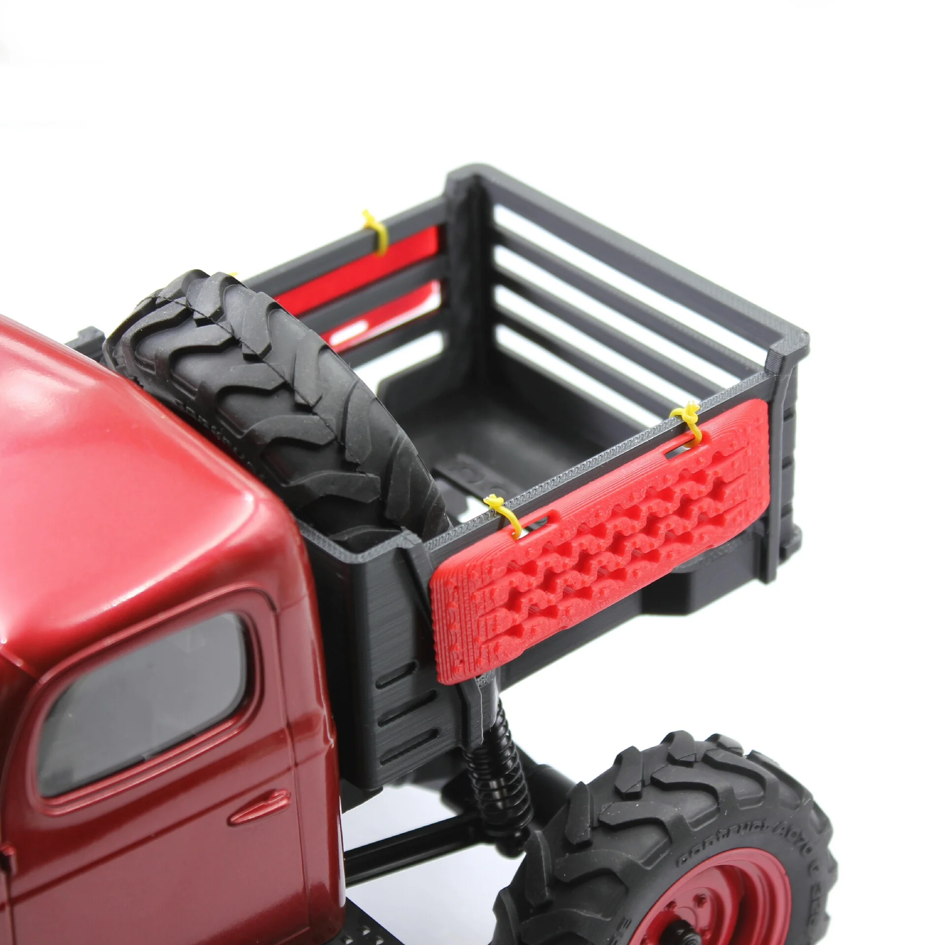 Roll Cage Cargo Bed Rear Box for FMS FCX24 POWER WAGON Xiaoqi 1/24RC Crawler No-Drill Modification Upgrade Parts Recovery Boards