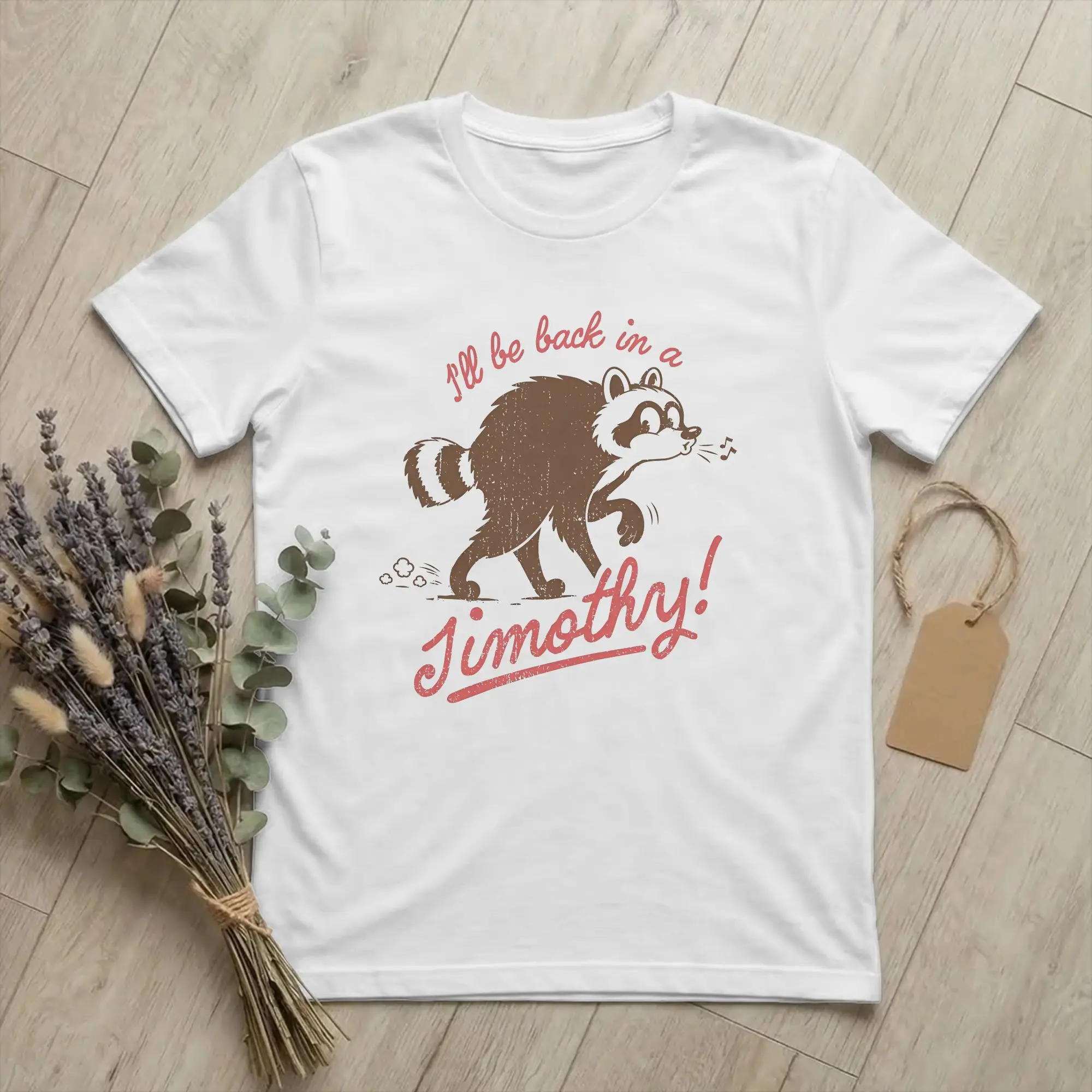 Men Women's Protect Jimothy Raccoon T Shirt  100% Cotton Clothes Unique Short Sleeve Crewneck Tees Plus Size T-Shirt