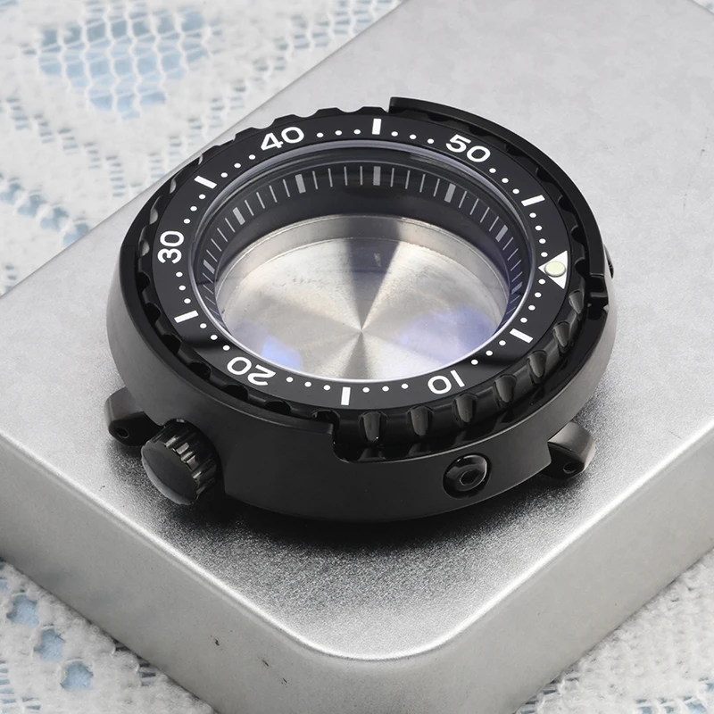 

HEIMDALLR Watch case 47mm Stainless Steel SBBN Tuna Diver Watch Case Sapphire Fit Seiko mod For NH35/36 Automatic Movement 20Bar