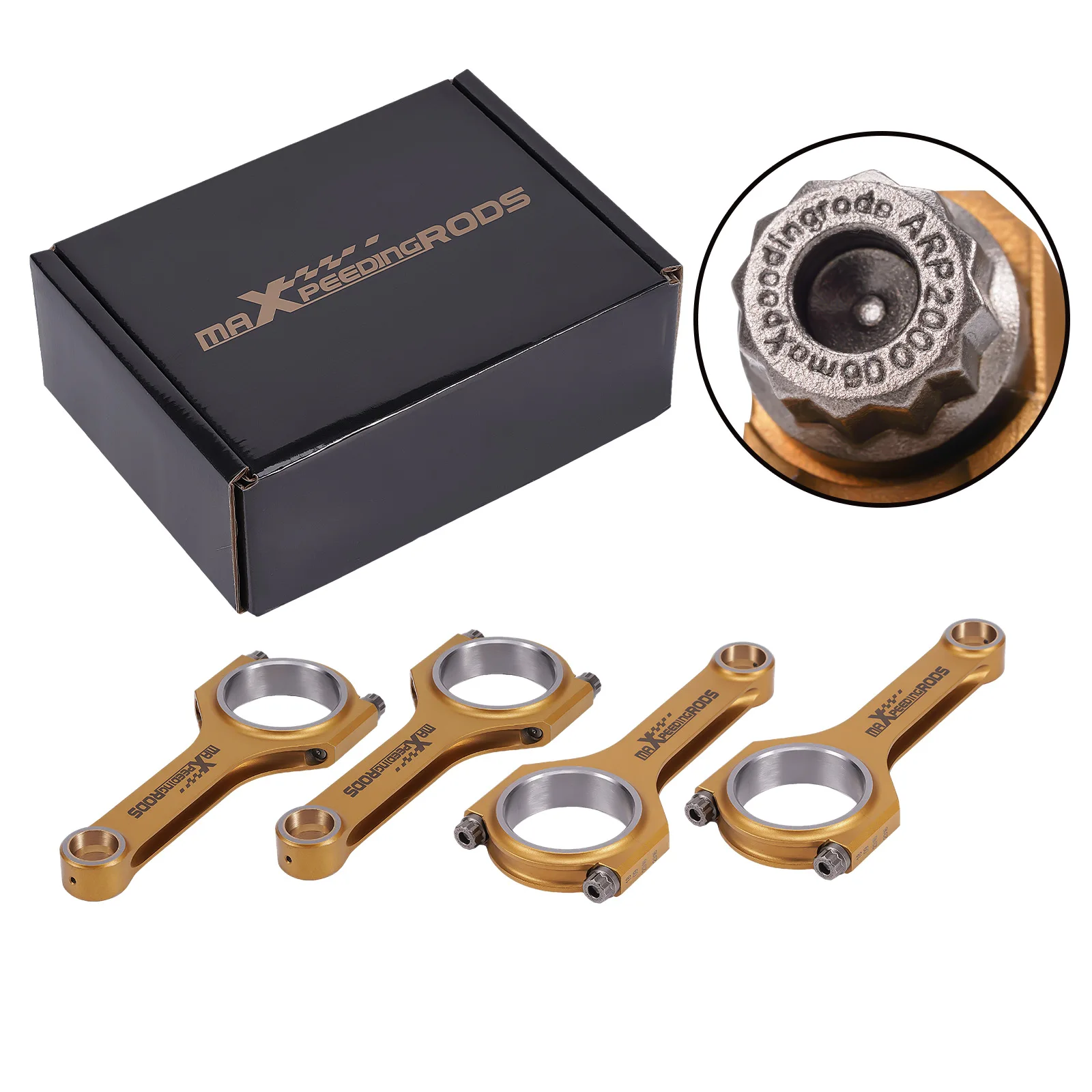 Titanized Racing Connecting Rods and Bolts FOR Audi A4 8W2, B9; 8W5, B9 1.4 TFSI