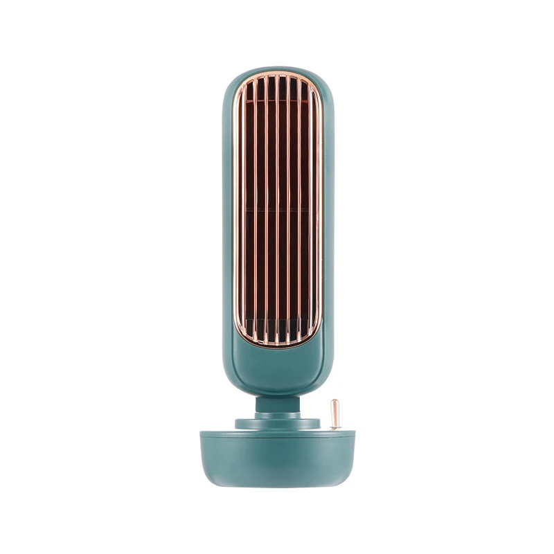 ZAY-F002 Retro Mini Tower Fan USB Office Desktop Fan Water Cooling Cooling Humidification Spray Portable Small Fan