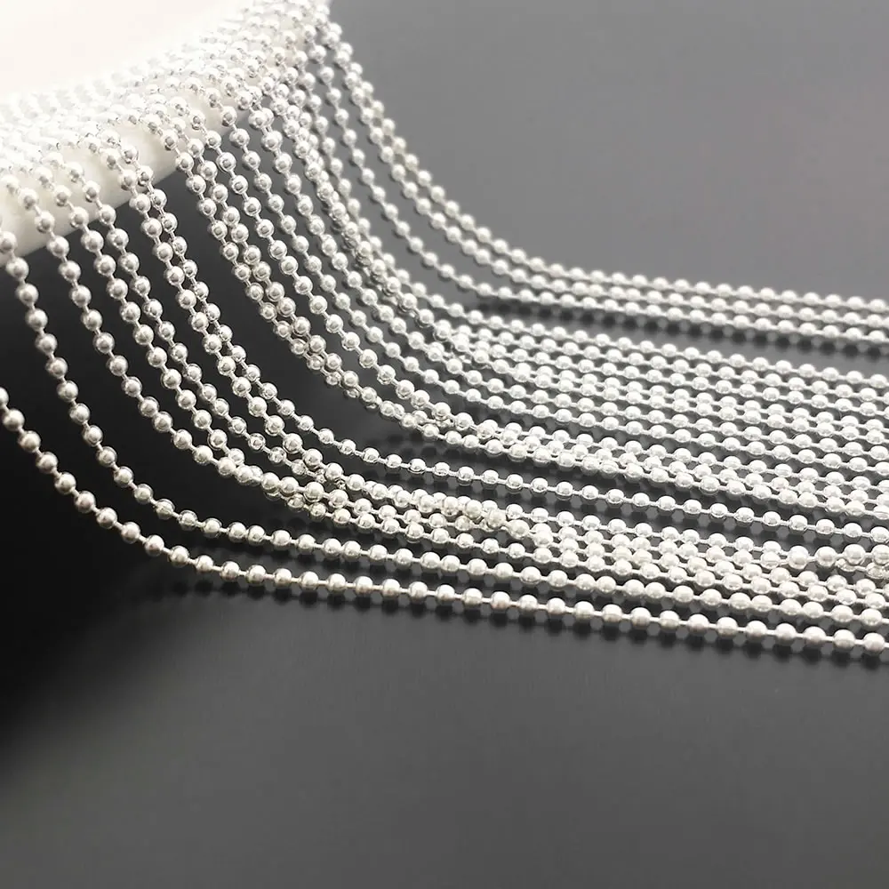 5 Meters 1.5MM 2MM 2.4MM Iron Ball Bead Antique Bronze Necklace Chains Diy Accessories Jewellery Making Rosediy Official Website