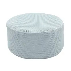 Malha branca respirável Chapéu de oração muçulmano para homens Kippah islâmico, boné de adoração étnica, boné judaico masculino Kippah Islã, verão