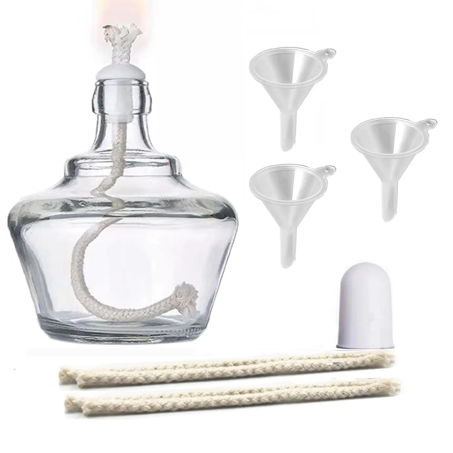 

150ml Dental Alcohol Lamp Glass Alcohol Burner Lamp Dental Lab or School Chemistry lab Equipment Heating
