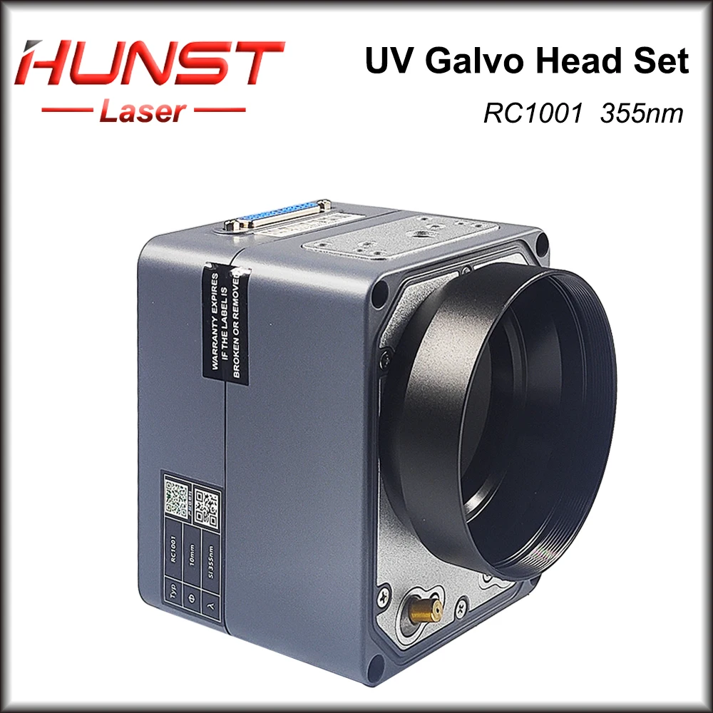 Hunst SINO-GALVO RC1001 UV Laser Scan Galvo Head Set 355nm Apeature 10mm Galvanometer Scanner with Power Supply