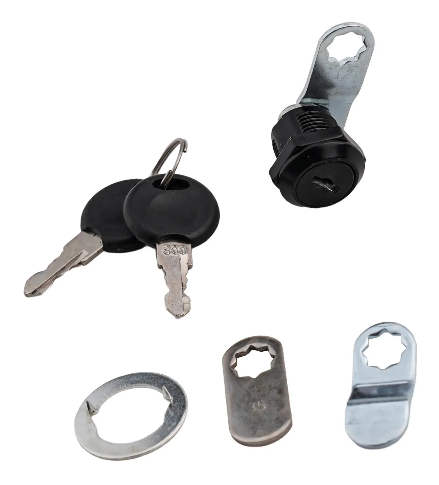 Black Steel File Cabinet Cam Locks Drawer Cam Locks Secure And Reliable High Compatibility Long-lasting Security