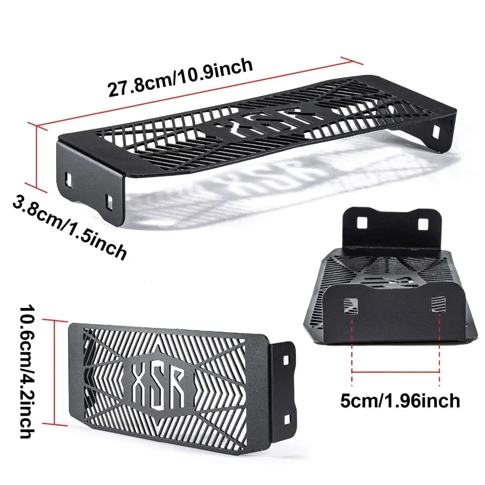 오토바이 라디에이터 가드 그릴 물 탱크 네트 가드 보호대 그릴 커버, 야마하 XSR-125 XSR-155 2019-2023