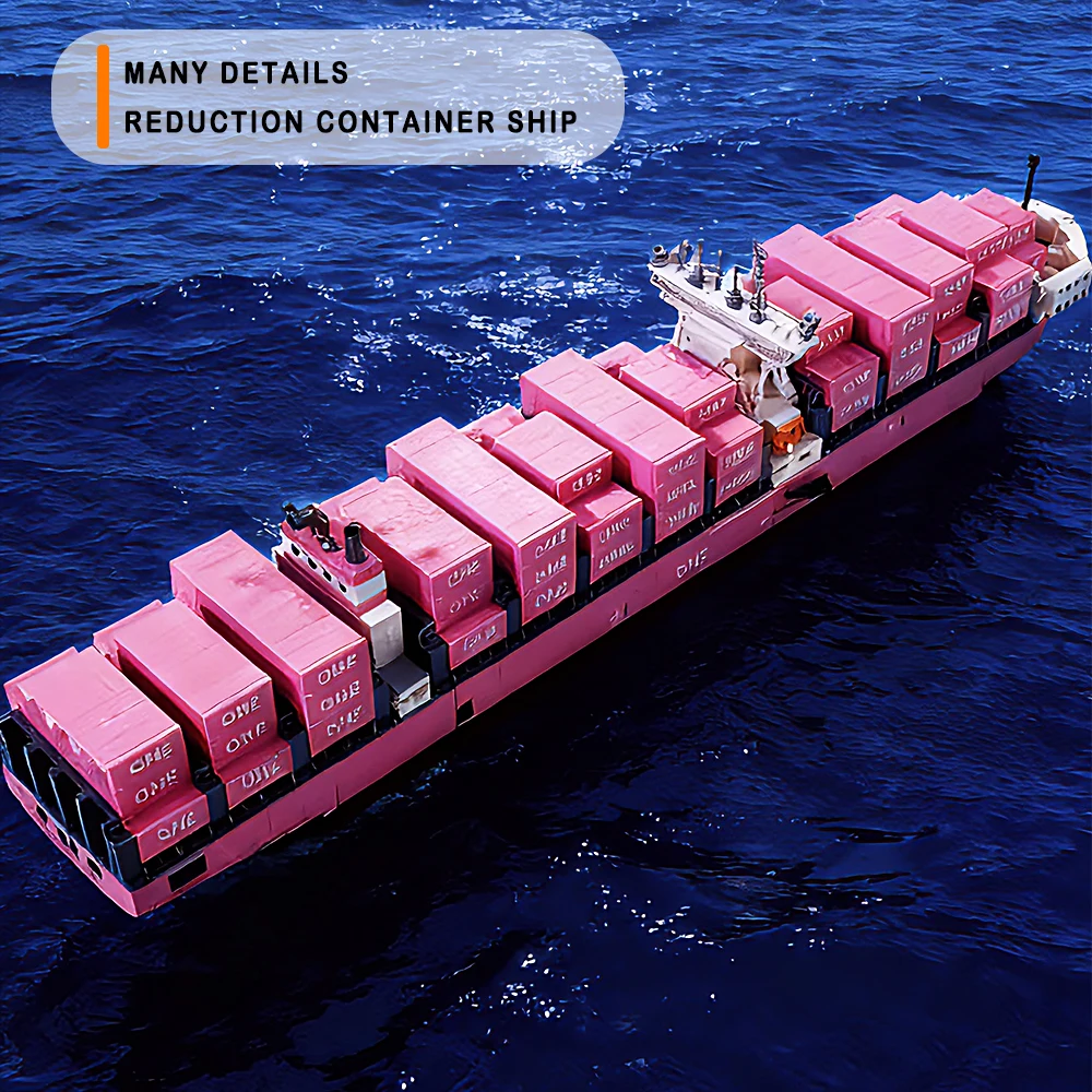 

Ton Oil Tanker Pink Cargo Ship Container Ship Model Building Blocks Bricks Assembly Toys Christmas Gifts For Girls And Children