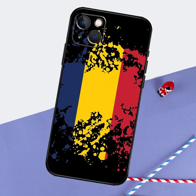 Republic of Chad Flag Phone Case For iPhone 16 15 14 11 12 13 Pro Max Mini X XR XS Max 7 8 Plus Cover Coque