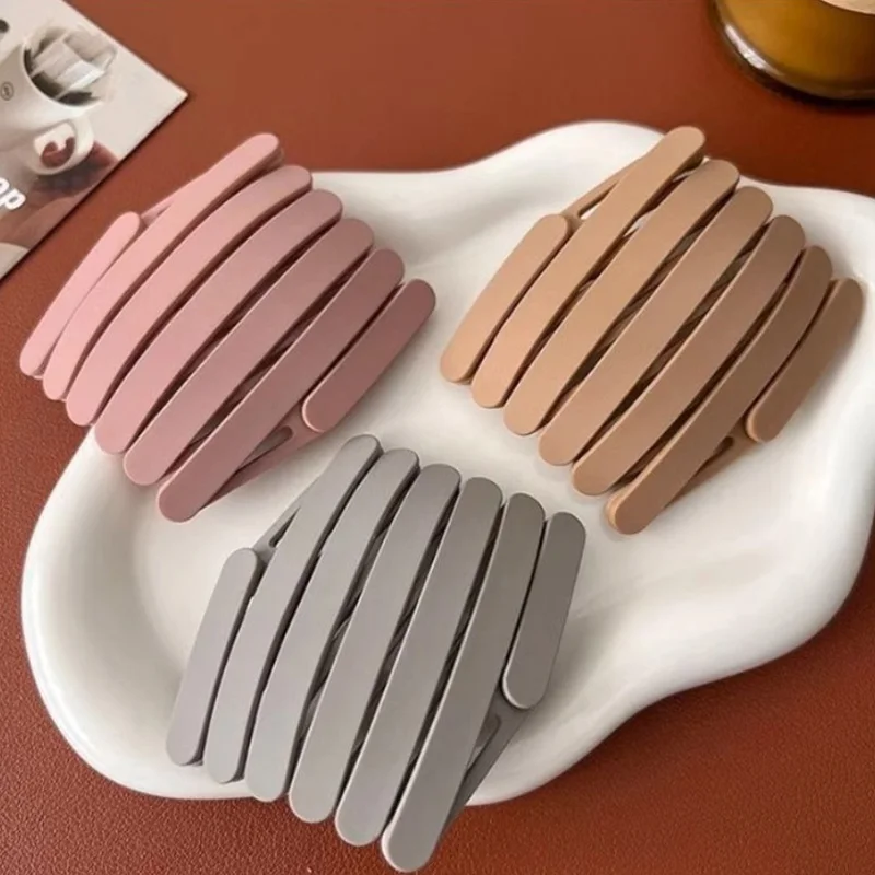 Praktisches, faltbares, solides Kunststoff-Haarband für Frauen und Mädchen, reisegeeignetes, dehnbares Stirnband, Haarband, neuartiges Haar-Accessoire – Detail 9