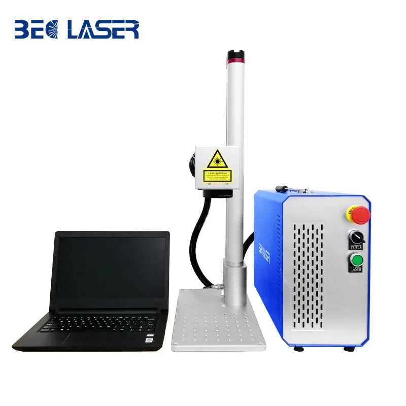 Laser Printer Tags Fiber Laser Marking Machine 20W Portable Laser Engraved Metal For Aluminum Stainless Steel 3D Air-cooled 68KG