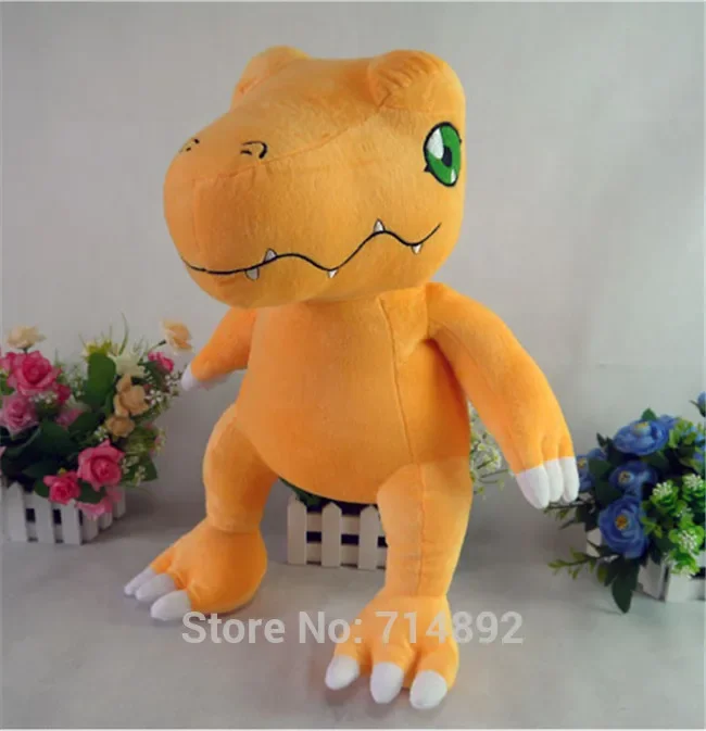 Digital Monster Agumon Plush Toys Digimon Adventure YAGAMI TAICHI Pet High Quality Cartoon Cosplay Filling Doll 50cm