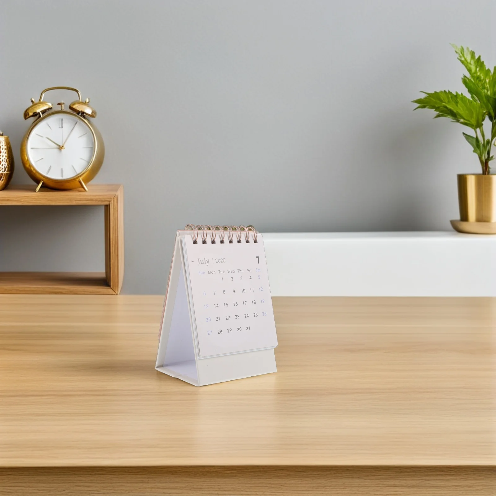 

Simple Mini Desk Calendar Month Standing Daily Use Table Small 2026 Bedside Vertical