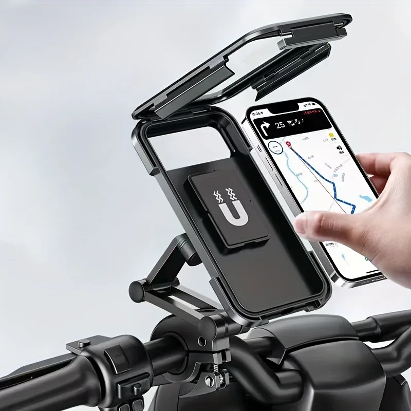 Universal Waterproof Motorcycle Bike Mobile Phone Holder 360° Swivel Adjustable GPS Support for Bicycle & Cellphone image 3
