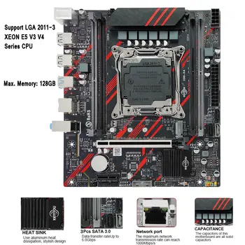 X99主機板套裝 LGA2011-3 英特爾至強 E5 2699V3 CPU處理器套裝 ECC DDR4 32GB (2*16GB) 記憶體 M.2 NVME M-ATX E5 2699 V3套裝 8 最佳銷售 至強 2699 - №2