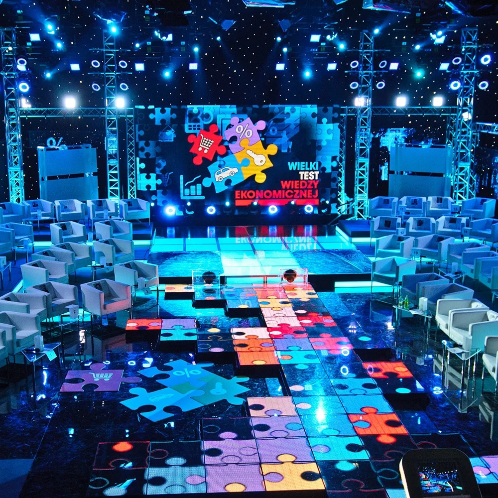 500x500mm 500x100mm P3.91 P4.8 P6.25 Interactive Floor LED Display High Capacity Waterproof IP65 LED Screen For Wedding StageHig