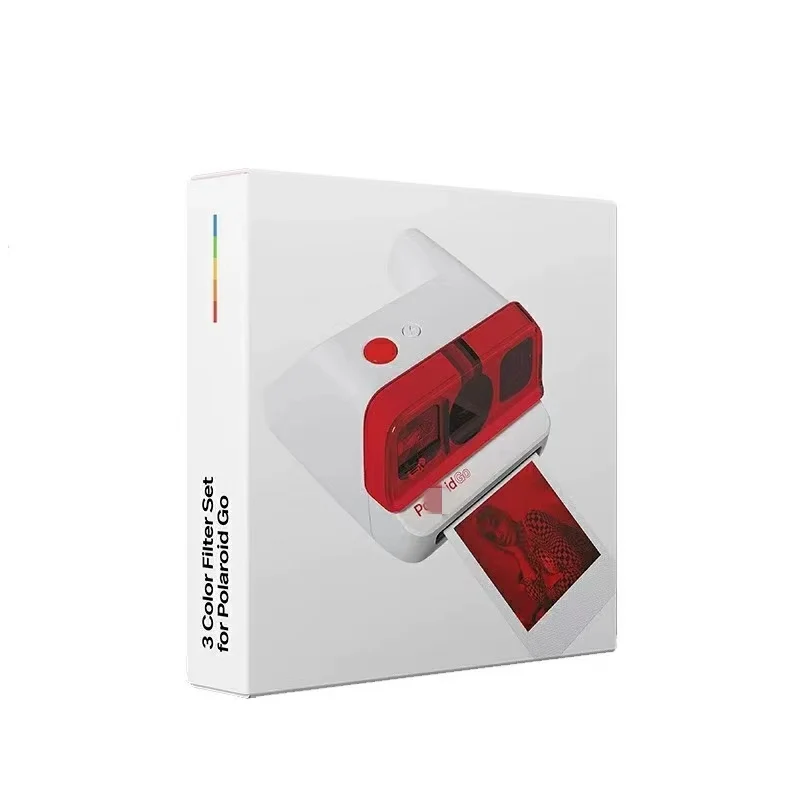 Suitable for Polaroid Go filter set, Polaroid camera accessories, 3 color filters, red, orange, blue three colors