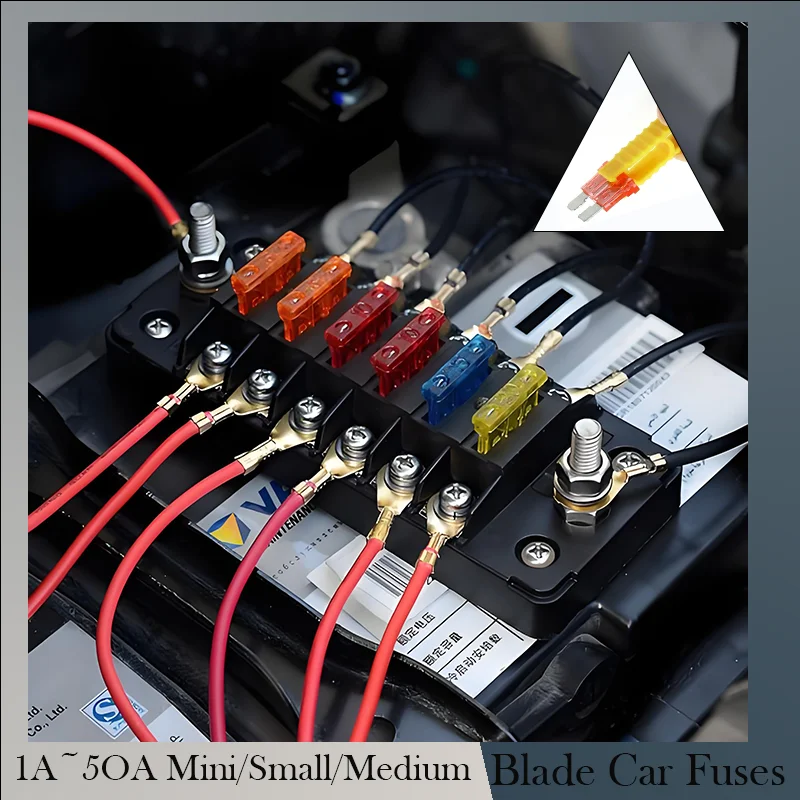

Small, medium, and large mini plug fuses 1A~50A provide safe and fast response, effectively protecting circuit operation