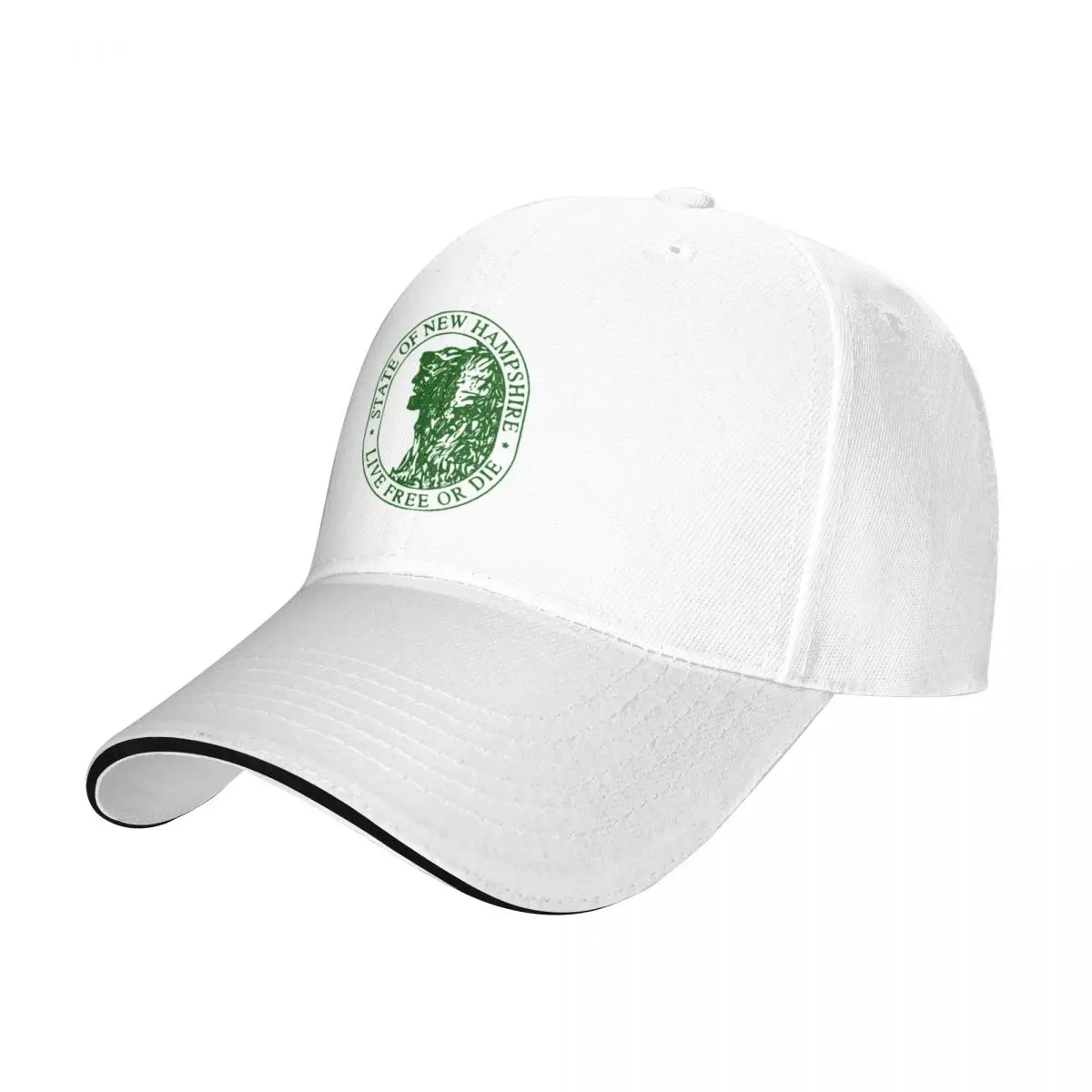 New Hampshire State Emblem - Live Free or Die Baseball Cap Beach Bag Streetwear Caps Male Women's